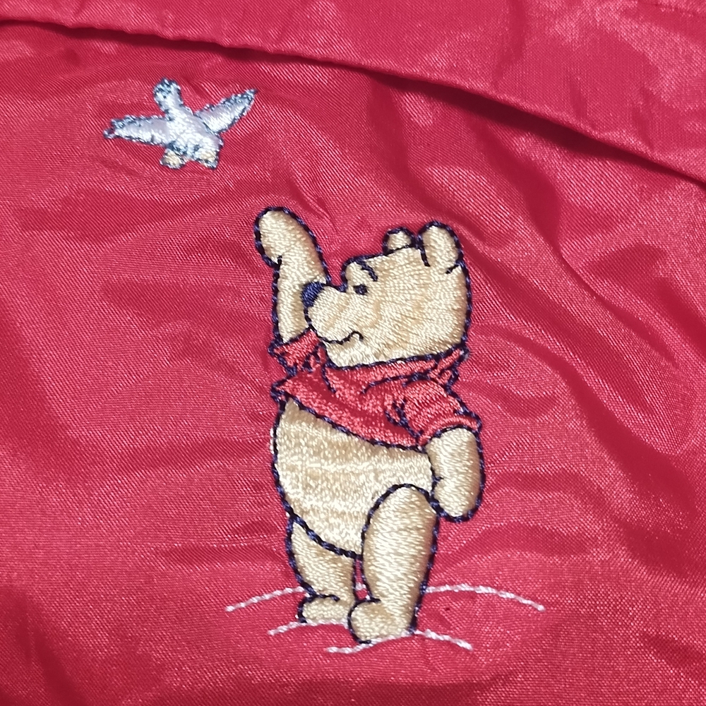 Red Kids Jacket with Embroidered Characters - Picture 9 of 10